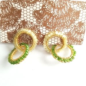 Anthropologie Crochet Links Earrings